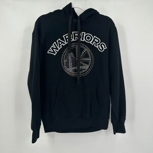 UNK NBA Golden State Warriors Hoodie Mens Size M Black Pullover Basketball